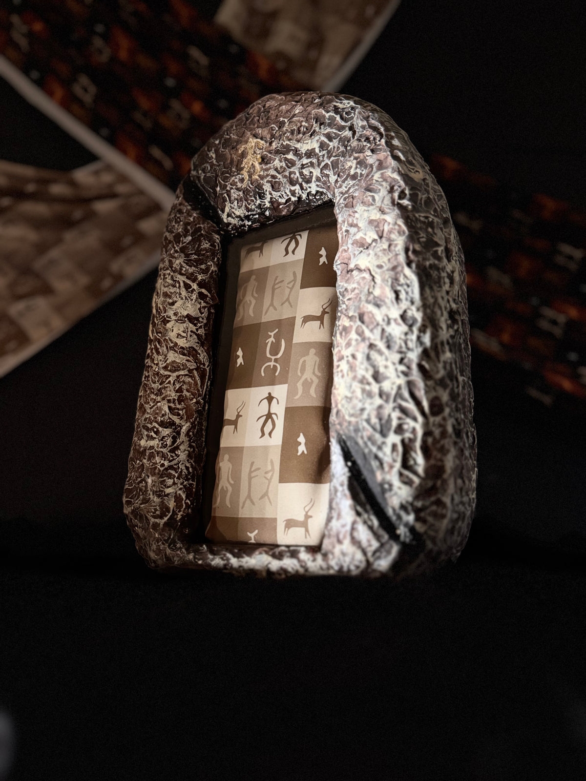 Bourkhan 100% Silk Kelaghayi Inspired by Rock Art Petroglyphs