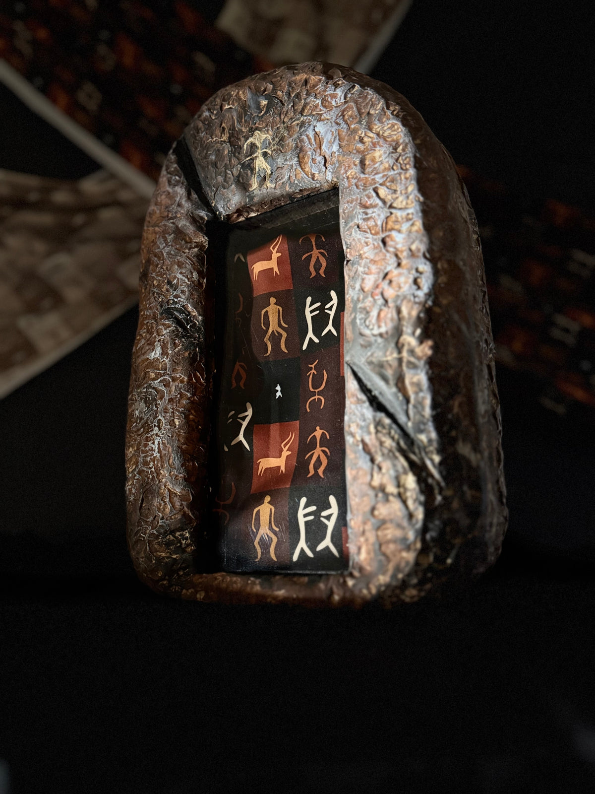 Bourkhan 100% Silk Kelaghayi Inspired by Rock Art Petroglyphs