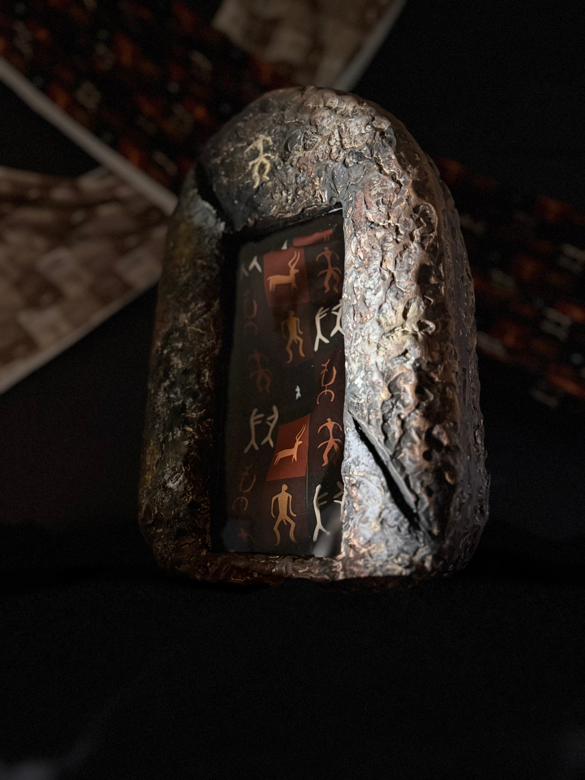 Bourkhan 100% Silk Kelaghayi Inspired by Rock Art Petroglyphs