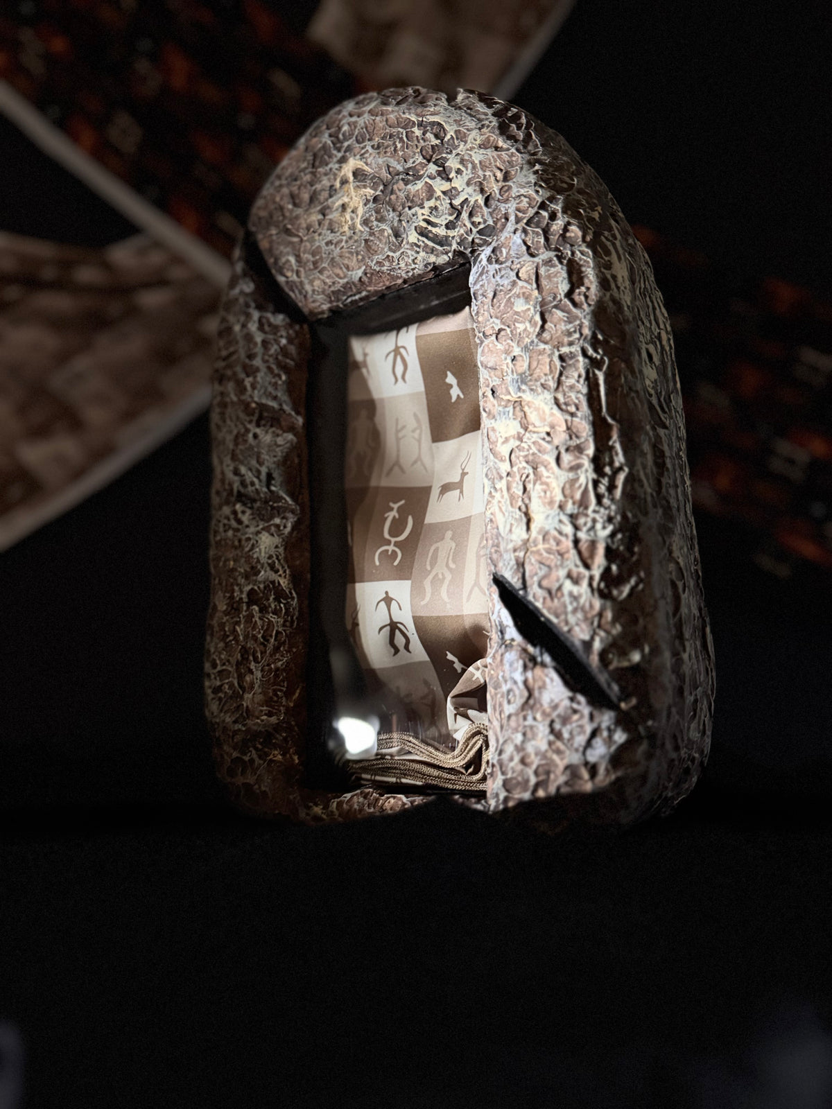 Bourkhan 100% Silk Kelaghayi Inspired by Rock Art Petroglyphs